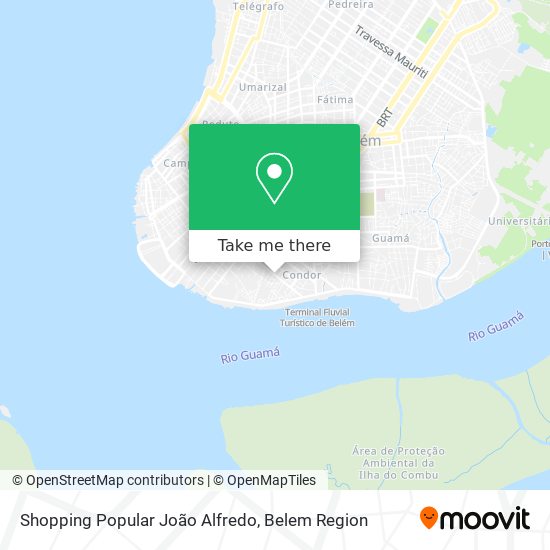 Shopping Popular João Alfredo map