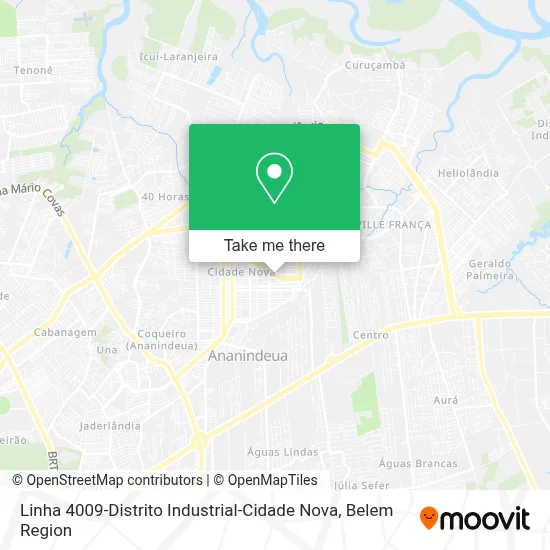 Linha 4009-Distrito Industrial-Cidade Nova map