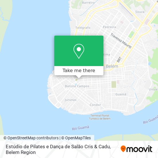 Mapa Estúdio de Pilates e Dança de Salão Cris & Cadu