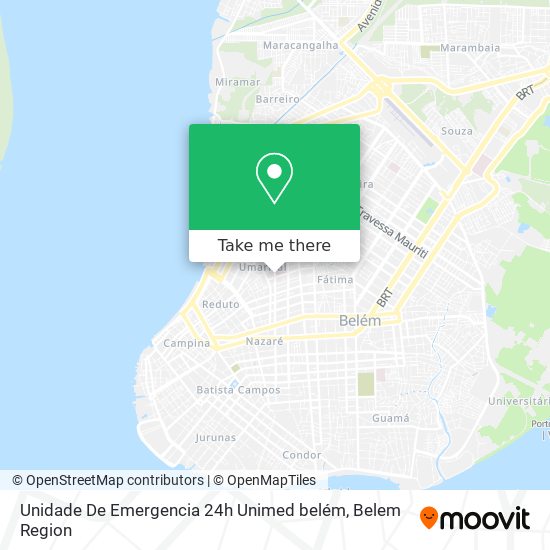 Unidade De Emergencia 24h Unimed belém map