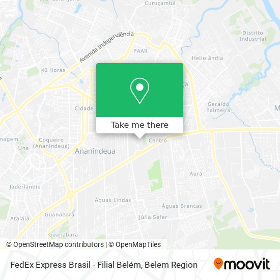 FedEx Express Brasil - Filial Belém map