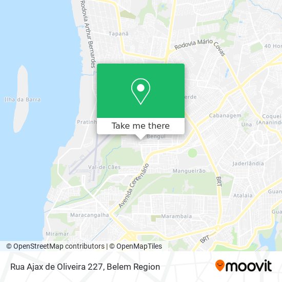 Mapa Rua Ajax de Oliveira 227