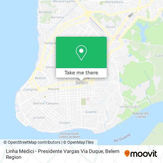 Linha Médici - Presidente Vargas Via Duque map