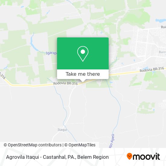 Agrovila Itaqui - Castanhal, PA. map