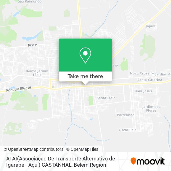 ATAI(Associação De Transporte Alternativo de Igarapé - Açu ) CASTANHAL map