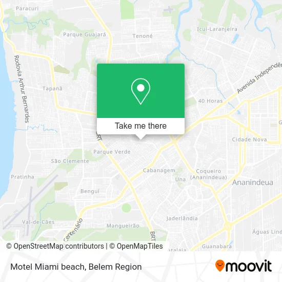 Motel Miami beach map