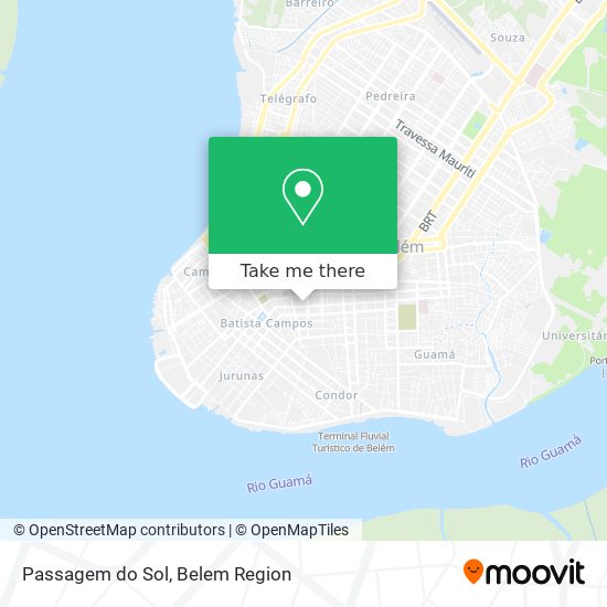 Passagem do Sol map