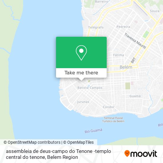 assembleia de deus-campo do Tenone -templo central do tenone map