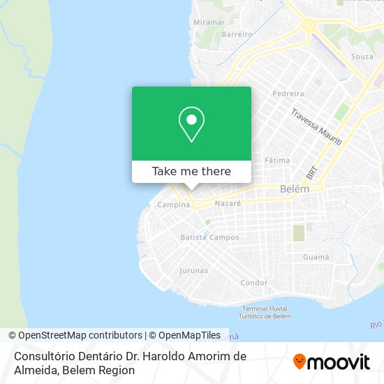 Mapa Consultório Dentário Dr. Haroldo Amorim de Almeida