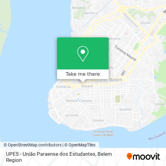 Mapa UPES - União Paraense dos Estudantes