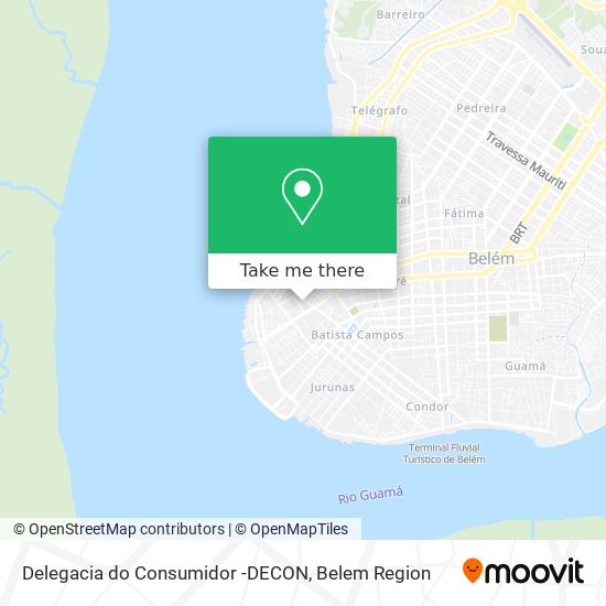 Delegacia do Consumidor -DECON map