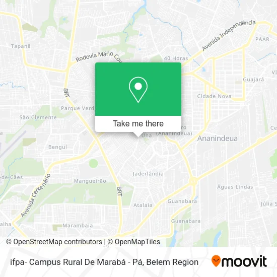 ifpa- Campus Rural De Marabá - Pá map