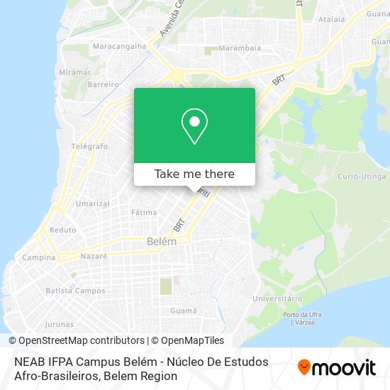 NEAB IFPA Campus Belém  - Núcleo De Estudos Afro-Brasileiros map