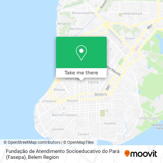 Fundação de Atendimento Socioeducativo do Pará (Fasepa) map