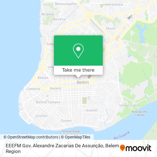 EEEFM Gov. Alexandre Zacarias De Assunção map