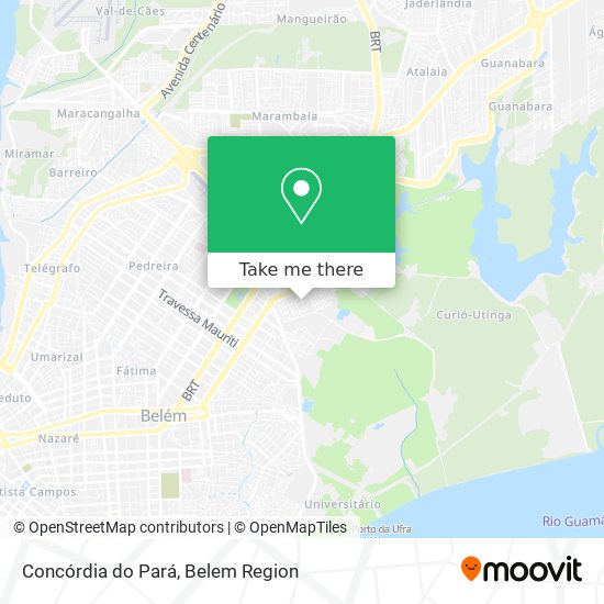 Mapa Concórdia do Pará