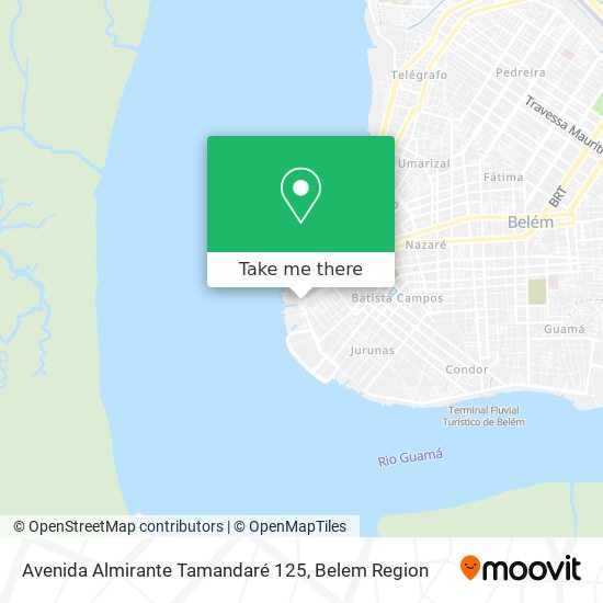 Mapa Avenida Almirante Tamandaré 125