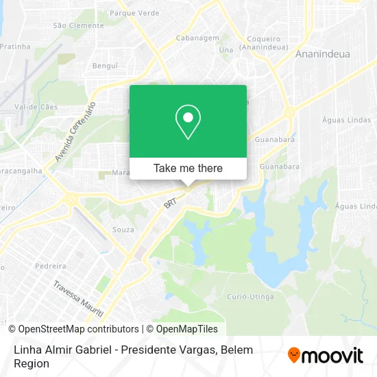 Linha Almir Gabriel - Presidente Vargas map