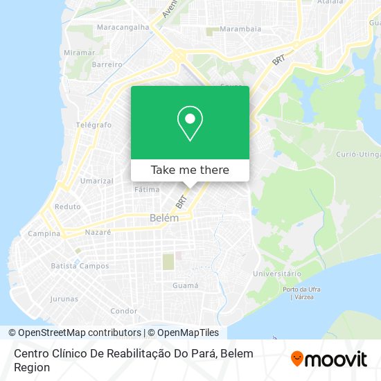 Mapa Centro Clínico De Reabilitação Do Pará