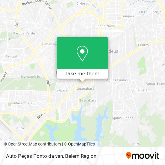 Auto Peças Ponto da van map