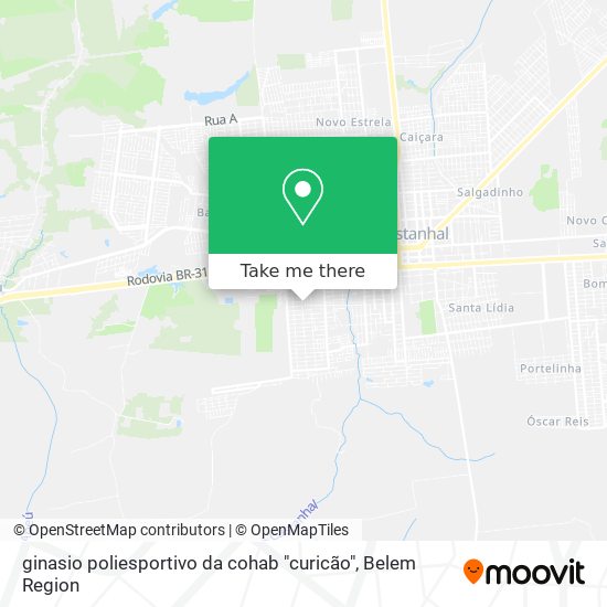 ginasio poliesportivo da cohab "curicão" map