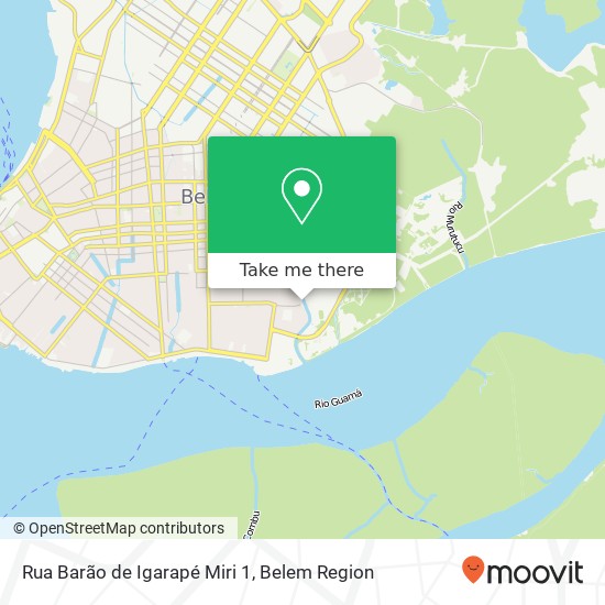 Mapa Rua Barão de Igarapé Miri 1