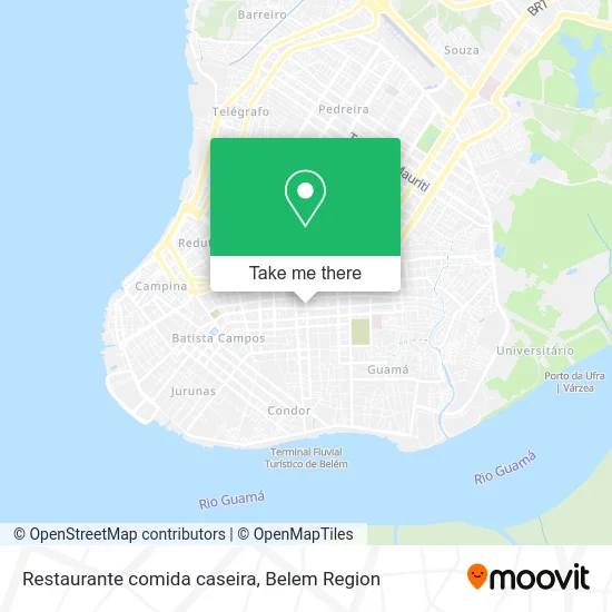 Restaurante comida caseira map