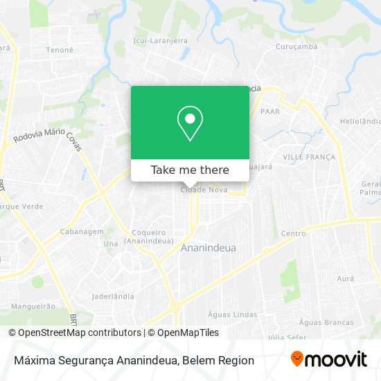Máxima Segurança Ananindeua map