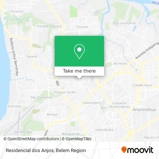 Residencial dos Anjos map