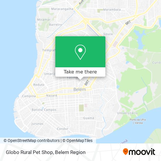 Mapa Globo Rural Pet Shop