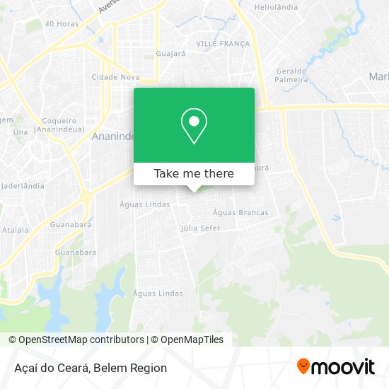 Açaí do Ceará map