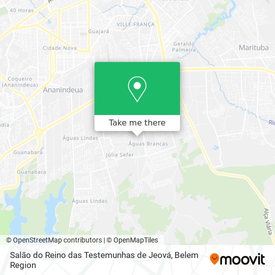 Salão do Reino das Testemunhas de Jeová map