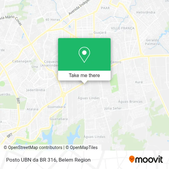 Posto UBN da BR 316 map