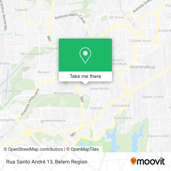 Rua Santo André 13 map