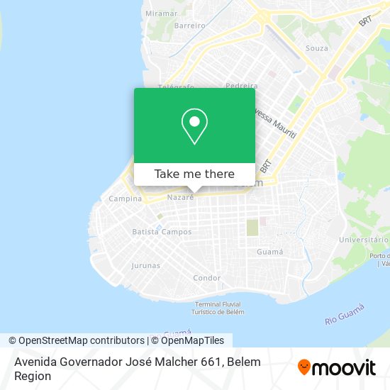 Avenida Governador José Malcher 661 map