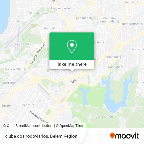 clube dos rodoviários map