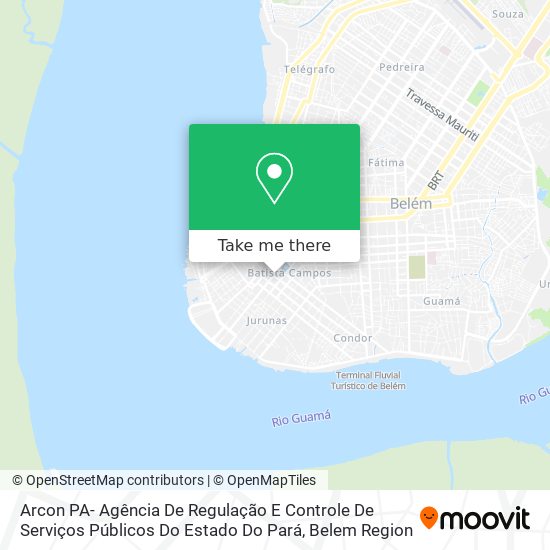 Mapa Arcon PA- Agência De Regulação E Controle De Serviços Públicos Do Estado Do Pará