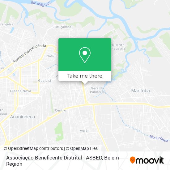 Associação Beneficente Distrital - ASBED map
