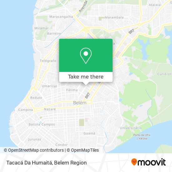 Tacacá Da Humaitá map