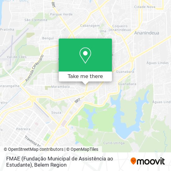 Mapa FMAE (Fundação Municipal de Assistência ao Estudante)