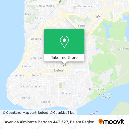 Mapa Avenida Almirante Barroso 447-527
