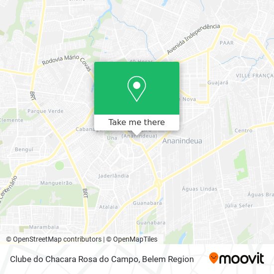 Clube do Chacara Rosa do Campo map