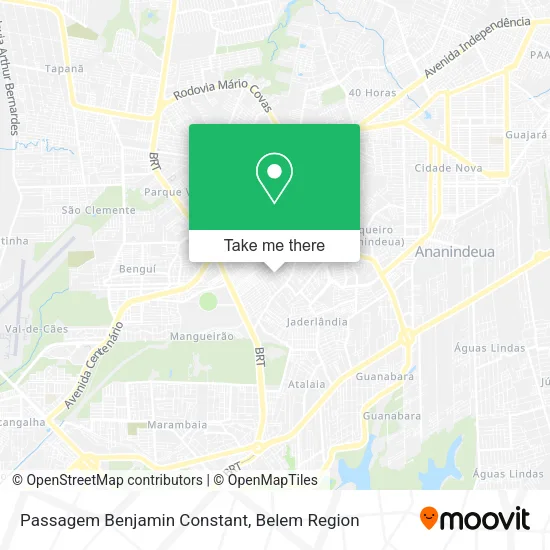 Passagem Benjamin Constant map