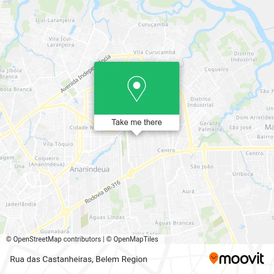 Rua das Castanheiras map
