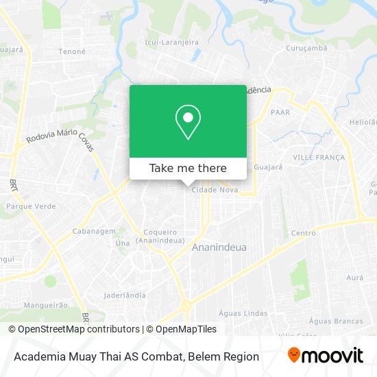 Academia Muay Thai AS Combat map