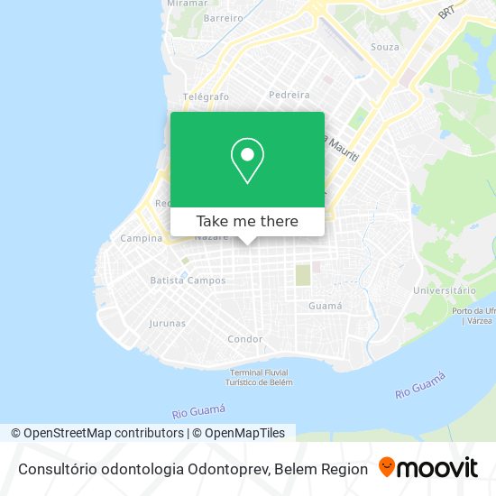 Consultório odontologia Odontoprev map