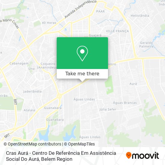 Cras Aurá - Centro De Referência Em Assistência Social  Do Aurá map