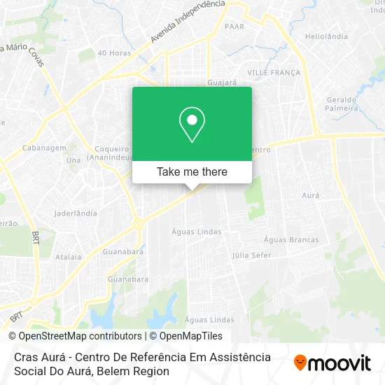 Cras Aurá - Centro De Referência Em Assistência Social  Do Aurá map