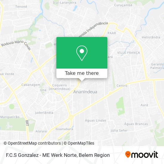 F.C.S Gonzalez - ME Werk Norte map