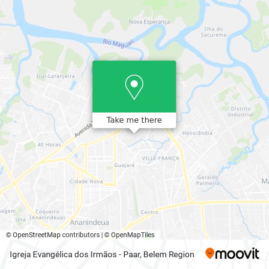 Igreja Evangélica dos Irmãos - Paar map